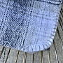 Luxury blanket CHECK GRAY WHITE