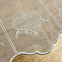 Luxury embroidered curtain GERSTER SRDÍČKO 11807/050 cream