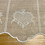 Luxury embroidered curtain GERSTER SRDÍČKO 11807/050 cream