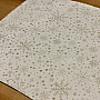 Christmas tablecloth and scarf FLASH FLAKES GOLD 1