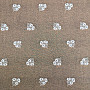 Decorative fabric ALPINE FLOWERS jacquard BROWN