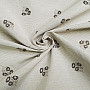 Decorative fabric ALPINE FLOWERS jacquard BROWN