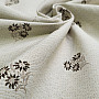 Decorative fabric ALPINE FLOWERS jacquard BROWN
