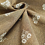 Decorative fabric ALPINE FLOWERS jacquard BROWN