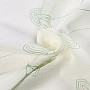 NATURE Gerster curtain EMBROIDERED LEAVES GREEN