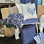 Cushion cover ONION BLUE-WHITE