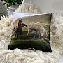 Decorative cushion cover HORSES UNDER THE MOUNTAIN