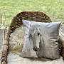 Decorative cushion cover WHITE HORSE