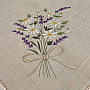 Embroidered tablecloth and shawl BOUQUET OF DAISY