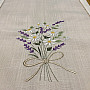 Embroidered tablecloth and shawl BOUQUET OF DAISY