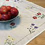 Embroidered tablecloth FLOWERS IN A SQUARE