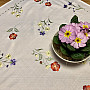 Embroidered tablecloth FLOWERS IN A SQUARE