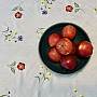 Embroidered tablecloth FLOWERS IN A SQUARE