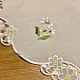 DAISY embroidered tablecloth and scarf