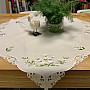 DAISY embroidered tablecloth and scarf