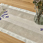 Embroidered tablecloth and shawl LAVENDER BEHIND THE FENCE