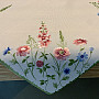 Embroidered tablecloth and shawl MEADOW FLOWERS