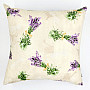 Decorative pillowcase LAVENDER BOUQUET CREAM