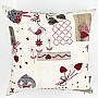 Decorative cushion cover TM PATCHWORK burgundy