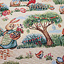 Tapestry fabric BUNIES IN THE PARK