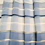 Voile curtain BLUE WHITE STRIPES