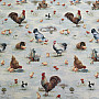 Tapestry tablecloth and scarf BACKYARD HEN