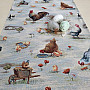 Tapestry tablecloth and scarf BACKYARD HEN