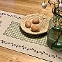 Tapestry tablecloth and scarf GREEN CHECKED BUGS