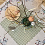 Tapestry tablecloth and scarf GREEN CHECKED BUGS