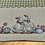 Tapestry tablecloth and scarf GREEN CHECKED BUGS