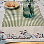 Tapestry tablecloth and scarf GREEN CHECKED BUGS