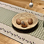 Tapestry tablecloth and scarf GREEN CHECKED BUGS