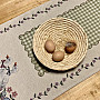 Tapestry tablecloth and scarf GREEN CHECKED BUGS