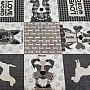 Decorative fabric DOG WORLD