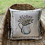 Tapestry cushion cover LAVENDER IN A JUG