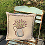 Tapestry cushion cover LAVENDER IN A JUG