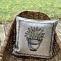 Tapestry cushion cover LAVENDER IN A BUCKET