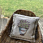 Tapestry cushion cover LAVENDER IN A BUCKET