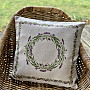 Tapestry pillowcase LAVENDER WREATH