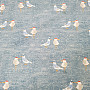 Decorative fabric SEAGULLS turquoise