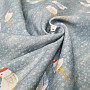 Decorative fabric SEAGULLS turquoise