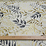 Decorative fabric MARACAIBO leaves gray