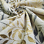 Decorative fabric MARACAIBO leaves gray