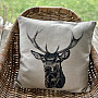 Tapestry cushion cover DEER gray