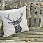 Tapestry cushion cover DEER gray