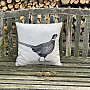 Gobelin cushion cover PHEASANT gray