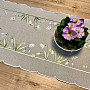 SHOW WHITE embroidered tablecloth and scarf