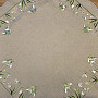 SHOW WHITE embroidered tablecloth and scarf