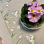 SHOW WHITE embroidered tablecloth and scarf