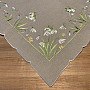 SHOW WHITE embroidered tablecloth and scarf